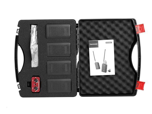Saramonic Wireless VHF Lavalier Microphone Bundle with 2 Bodypack Transmitters, 2 Receivers, and 2-Ch Mixer for DSLR Cameras, Camcorders + More -...
