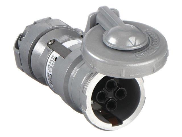 HUBBELL KILLARK VPR3455 Pin & Sleeve Connector, 30 A, 600V AC, Three Phase, 4