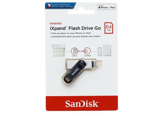 SanDisk - iXpand Flash Drive Go 64GB USB 3.0 Type-A to Apple Lightning for iPhone & iPad - Black / Silver - image 8