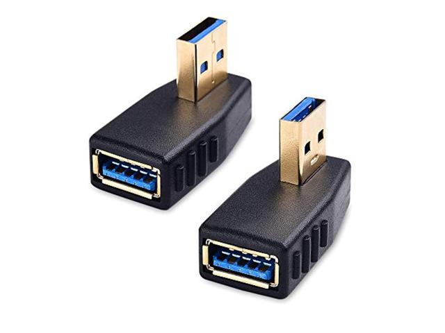 cable matters combo-pack 90 degree left and right angle usb adapter gender changer