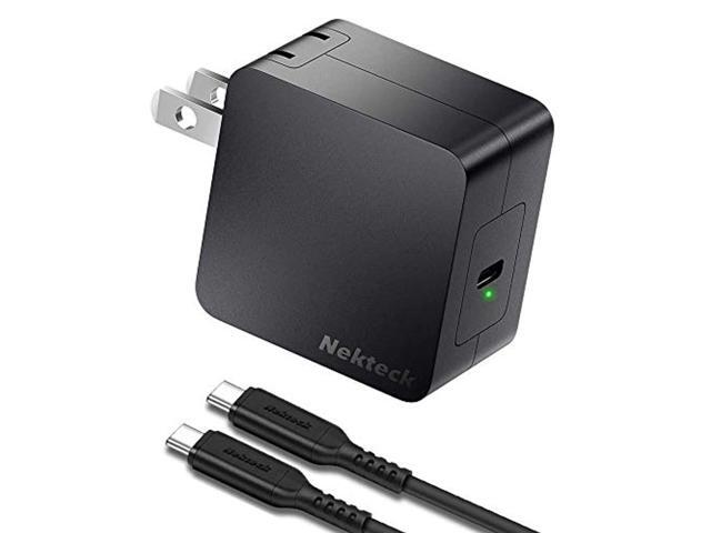 nekteck 60w usb c charger [gan tech], pd 3.0 fast charger[usb-if & etl certified] with foldable plug, compatible with macbook air/pro, ipad...