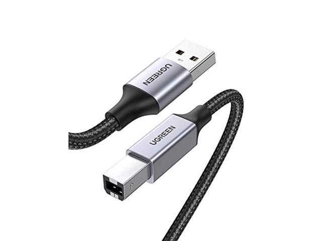 ugreen usb a to b printer cable - usb 2.0 a-male to b-male printer cord high speed compatible with epson, hp, canon, brother, lexmark, dell, xerox,...