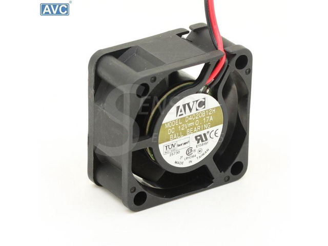 For AVC D4020B12H 4020 4cm 40mm 0.17A 2 pin DC 12V case silent cooling fans quiet