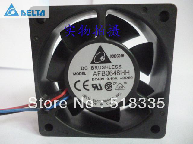 for delta AFB0648HH 6CM 60MM 60*60*25MM 6025 48V 0.10A 3P speed Server Inverter Cooling fan