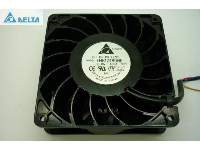for delta 12038 FHB1248DHE 12cm 120mm DC 48V 1.54A inverter fan violence strong wind cooling fan