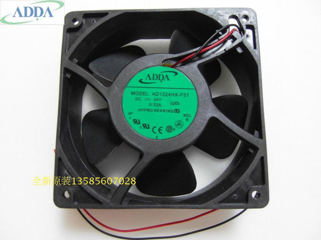 Association for hi FOR ADDA fan blower AD1224HX-F51 1238 12038 12CM 120MM 24V DC 0.32A-conductor