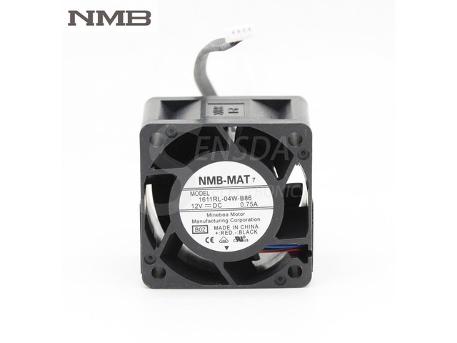 For NMB 1611RL-04W-B86 4028 4CM 40mm 12V 0.75A high RPM fan violence