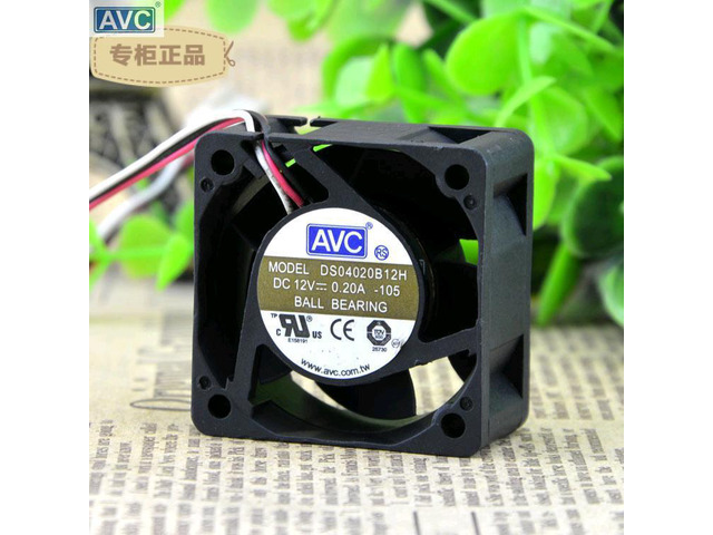 For AVC DS04020B12H 4cm 1U server fan switch 4020 12V 0.20A axial cooling fan