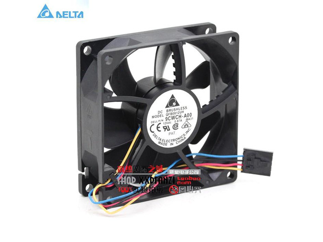 for delta QFR0812UH 9CWCH-A00 12V 0.87A 8CM 4 wire PWM cooling fans speed control