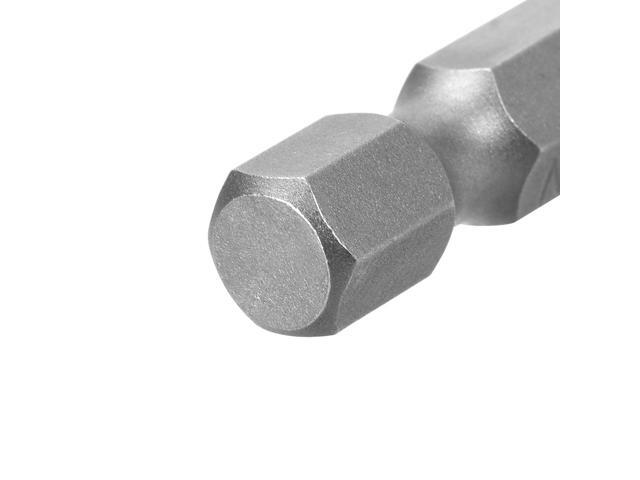 10 Pcs 1/4' Hex Shank 75mm Length Magnetic SL5 Slot Head Screwdriver Bits S2 Alloy Steel
