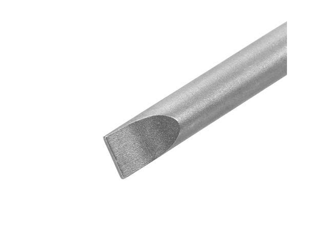 10Pcs 1/4' Hex Shank 100mm Length Magnetic SL6 Slot Head Screwdriver Bits S2 Alloy Steel