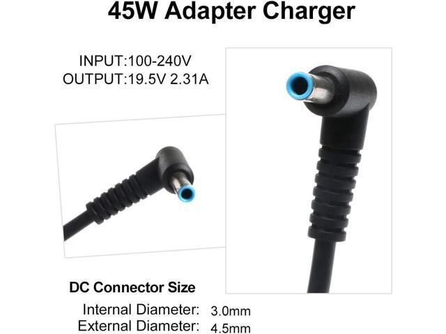 45W Pavilion Laptop AC Adapter Charger for HP Pavilion x360 15 15-f111dx 15-f272wm 15-f211wm 15-f271wm 15-f233wm 15-f387wm 15-f211nr 15-f337wm...