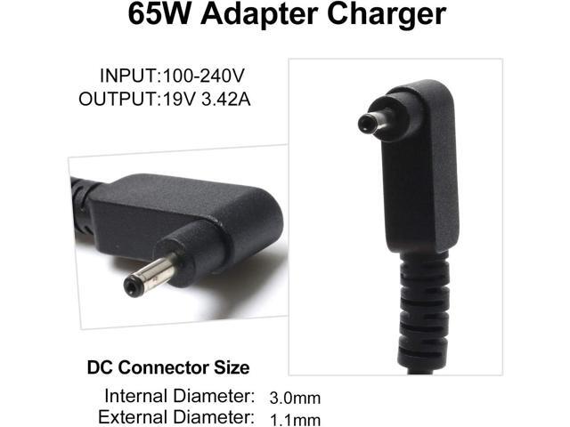 65W 19V 2.37A AC Charger for Acer Aspire 5 3 1 A315-55 A315-58 A317-22 A514-56 A517-58 A515-55 A517-54 A314-22 A315-22 SeriesSwift 3/Spin...