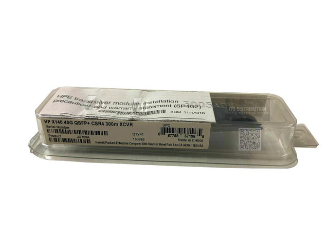 HPE JG709A X140 40g Qsfp+ Mpo Mm 850nm Csr4 300m Transceiver.
