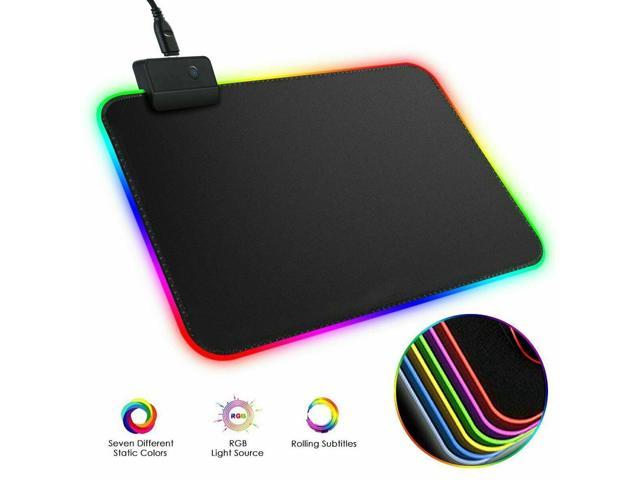 axGear Gaming Mouse Pad RGB LED Light Color Switching For Computer Laptop Colorfull