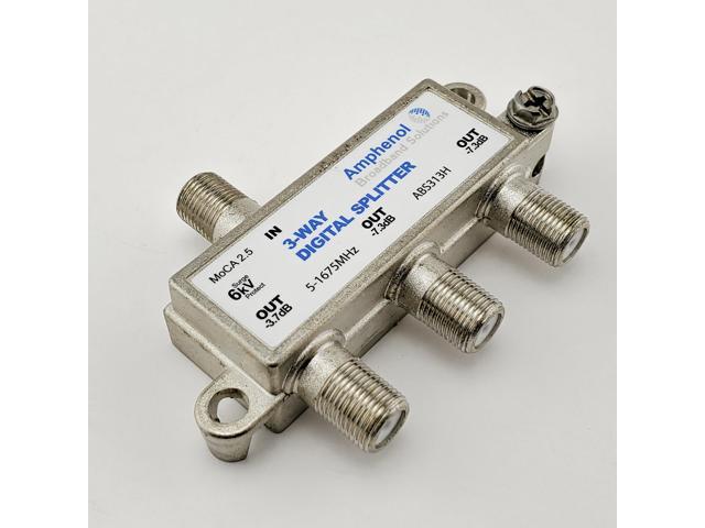 Amphenol 3-Way Digital Coaxial Splitter MoCA 2.5 ABS313H - image 5
