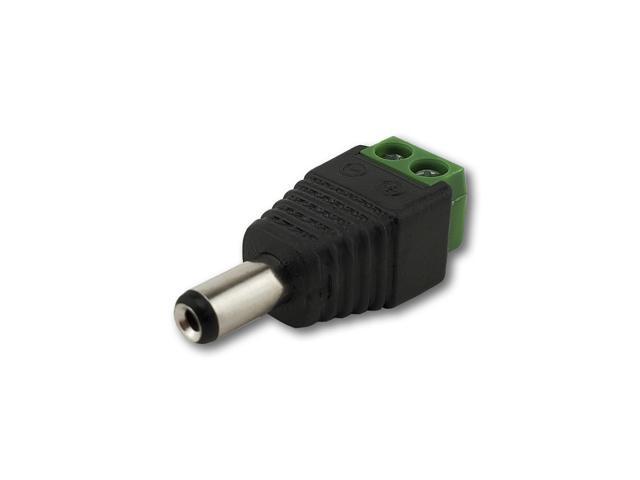 Pack of 10 Pairs Male & Female 12V DC Power Connectors 5.5mm Jack Adapter by SatelliteSale