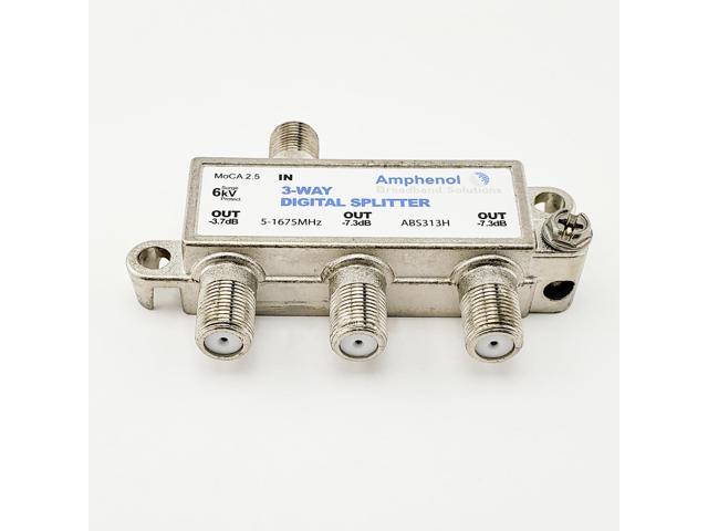 Amphenol 3-Way Digital Coaxial Splitter MoCA 2.5 ABS313H - image 4
