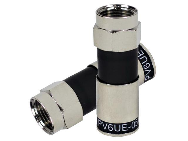 Perfect Vision PV6UE-05 'Ridgeloc' Universal Fit RG6 Coax Cable Compression C...