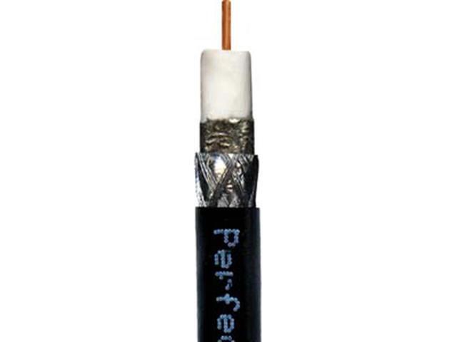 Perfect Vision RG6 Coax, Single Solid Copper, Black 1000FT EnviroReel Cable