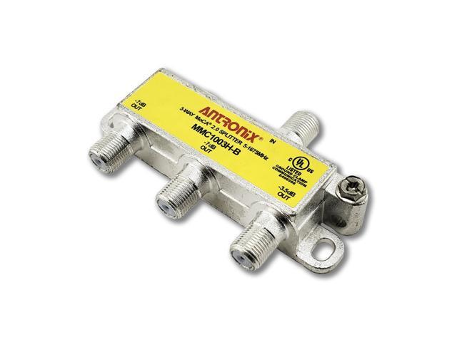3 way antronix mmc1003hb 51675 mhz moca 2.0 splitter for frontier formerly verizon fios