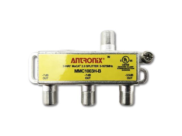 3 way antronix mmc1003hb 51675 mhz moca 2.0 splitter for frontier formerly verizon fios