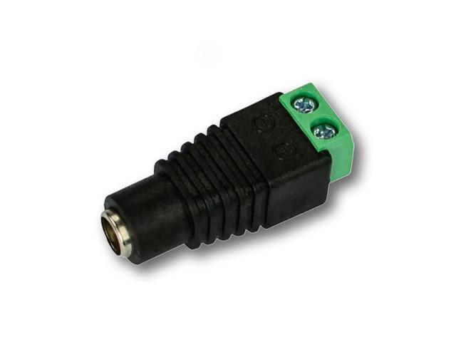 Pack of 10 Female 12V DC Power Connectors 5.5mm Jack Adapter by SatelliteSale