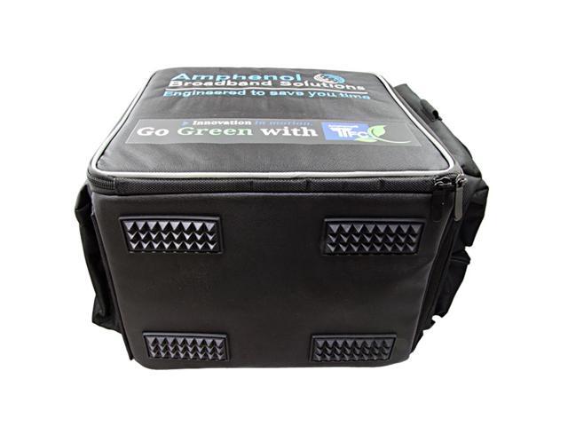 SatelliteSale Kit of Amphenols Innovative and Sustainable Tech Service Bag Reel and 500' Black Cable
