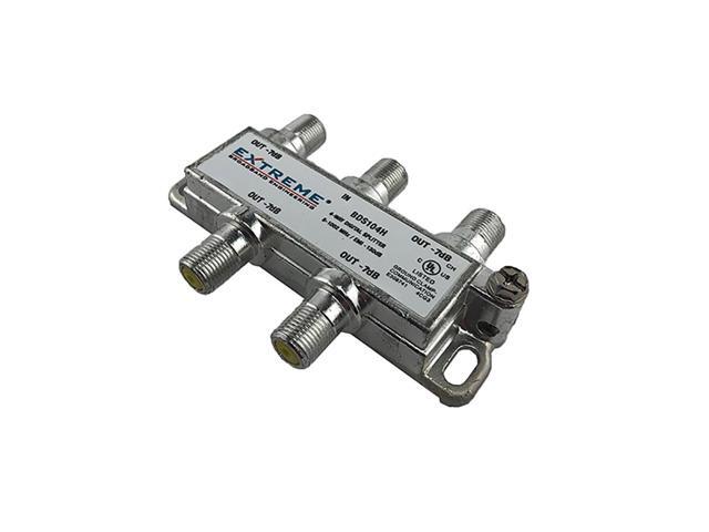 Extreme Broadband BDS104H 4-Way HD Digital High Performance Coax Cable Splitter