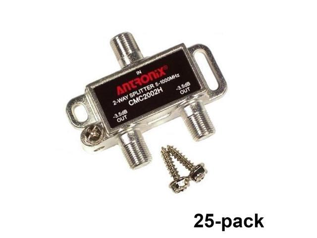Pack of 25 Antronix CMC2002H High-Performance 2-Way F-Type Connector Coaxial Cable Splitter 5-1002MHz - image 2
