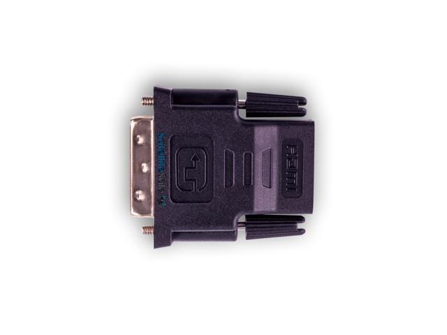 SatelliteSale Bi-Directional Male DVI-D to Female HDMI Adapter 1080p Full HD PVC Black Converter