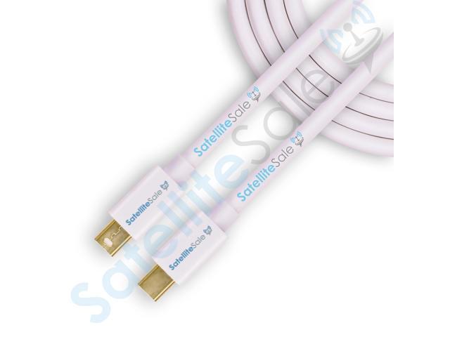SatelliteSale Mini DisplayPort to Mini DisplayPort DP Cable Male to Male 4K/30Hz, 8.64Gbps PVC White Cord 6 feet