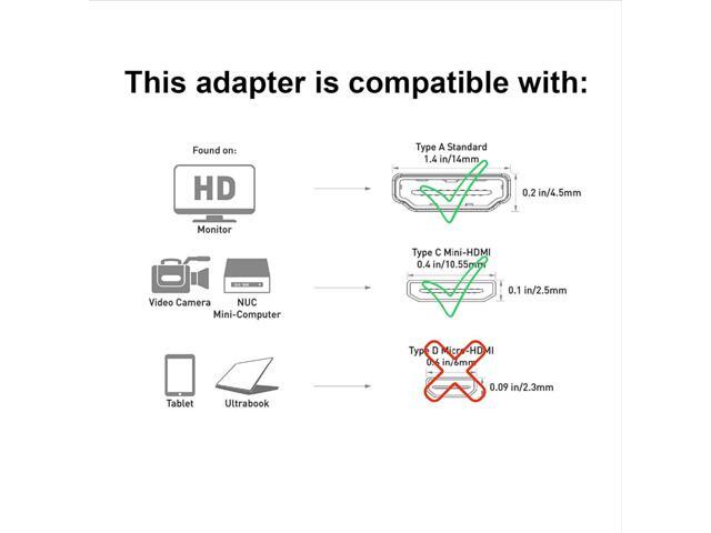 SatelliteSale Digital HDMI Female to Mini HDMI Male Adapter PVC Black
