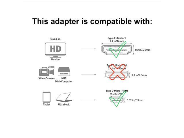 SatelliteSale Digital HDMI Female to Micro HDMI Male Adapter PVC Black