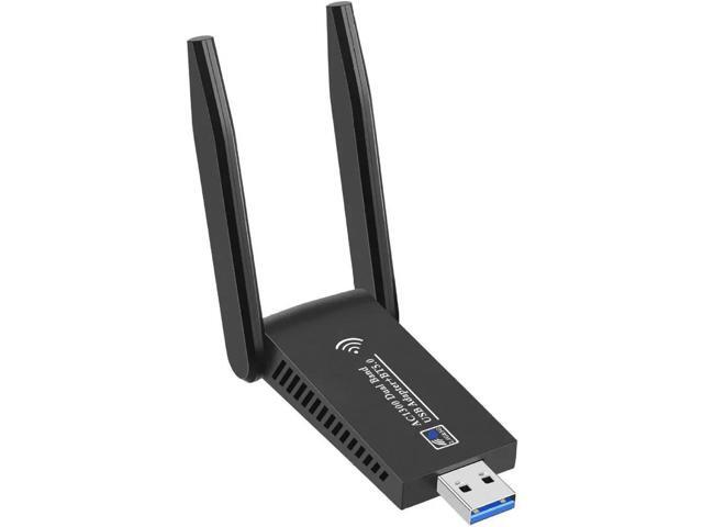 2in1 USB 3.0 WiFi 1300Mbps Bluetooth 5.0 Adapter Dongle Dual Band 2.4G & 5GHz WiFi 5 Network Wireless Wlan Receiver DRIVER FREE