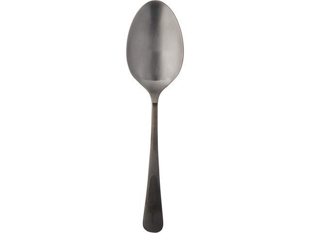 Mercer Culinary 18-8 Stainless Steel Plating Spoon, 9 Inch, Matte Black