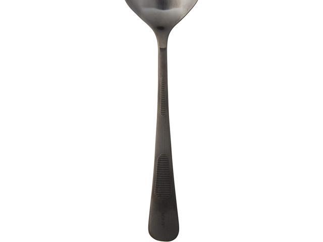 Mercer Culinary 18-8 Stainless Steel Plating Spoon, 9 Inch, Matte Black