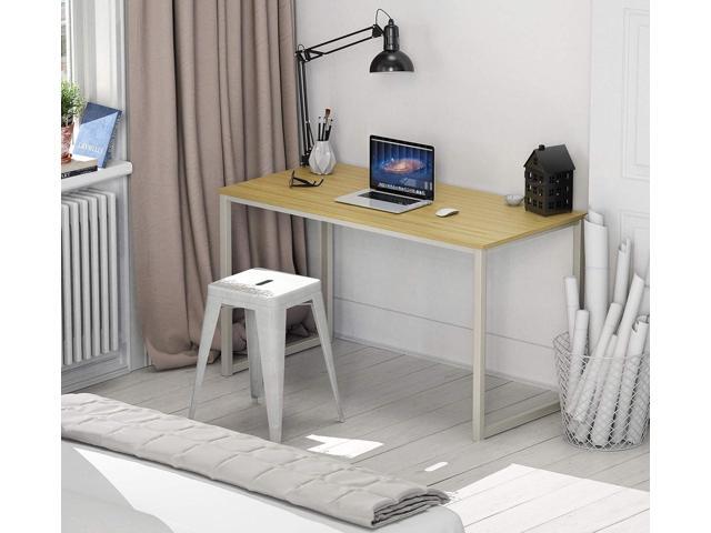 SHW Home Office 48-Inch Computer Desk, White/Oak