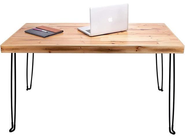 Sleekform Folding Desk Lightweight Portable Wood Table, Small Wooden Foldable No Assembly Required