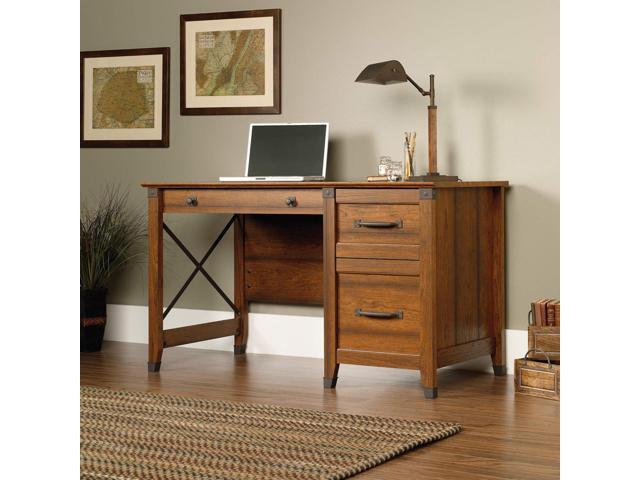 Sauder Carson Forge Desk, Washington Cherry finish