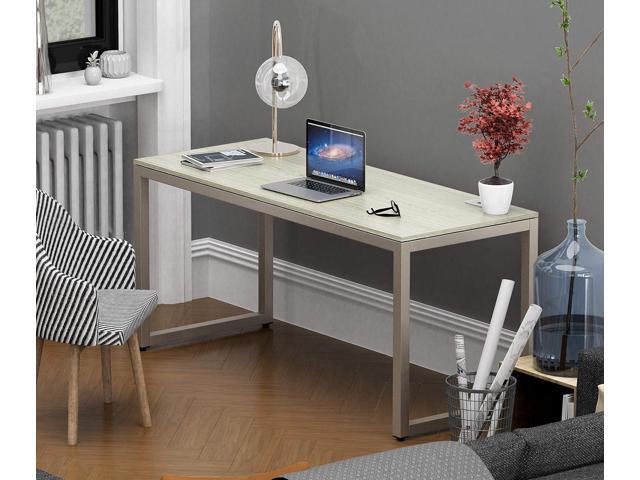 SHW Home Office 55-Inch Large Computer Desk, Maple