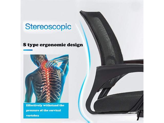 BestOffice Mesh Computer Back Support Modern Executive Adjustable Task Rolling Swivel Chair for Women,Men(2 Pack) (Black)