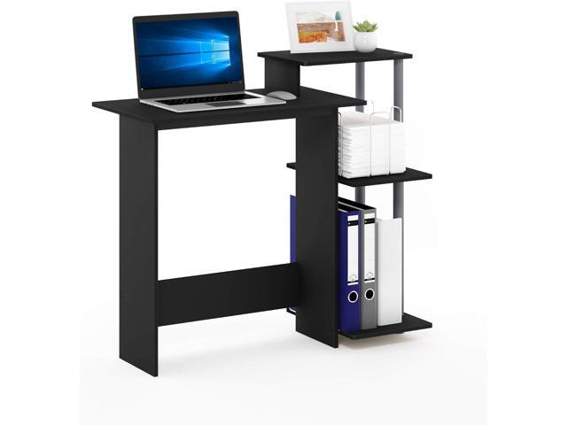 Furinno EFFICIENT Desk, 28.6' Wide Gaming Desk with 3 Open Side Shelves, Laptop Notebook Computer Desk, Office Desk for Home Office, Study Room,...