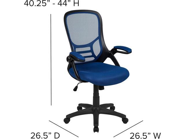 Flash Furniture Porter High-Back Swivel Office Chair with Adjustable Lumbar Support and Seat Height, Ergonomic Mesh Desk Chair with Flip-Up...