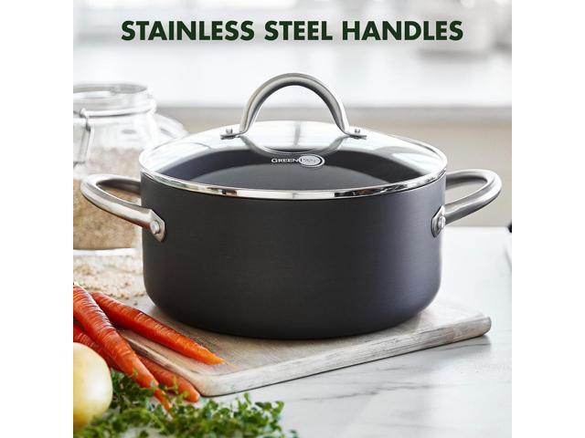 GreenPan Lima Hard Anodized Healthy Ceramic Nonstick 18 Piece Cookware Bakeware Pots and Pans Set, PFAS-Free, Oven Safe, Gray