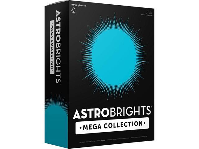 Astrobrights Mega Collection, Colored Paper, Bright Blue, 625 Sheets, 24 lb/89 gsm, 8.5' x 11' - MORE SHEETS! (91621)