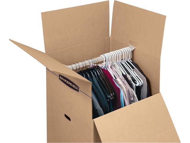 Bankers Box Tall Wardrobe Box 3 Pack, 24-in x 24-in x 40-in (7711001)