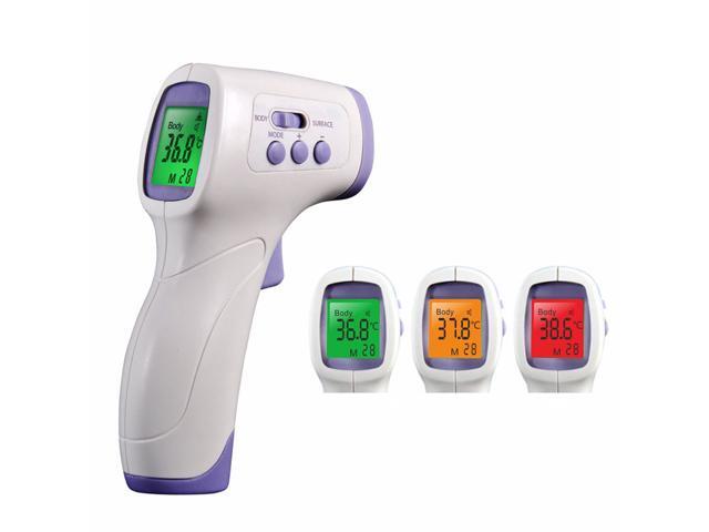 Multi-function Infrared Forehead Body Thermometer Adult Baby Digital Thermometer Gun Fever Non-contact Body Temperature Measurement Meter 3 Colors.