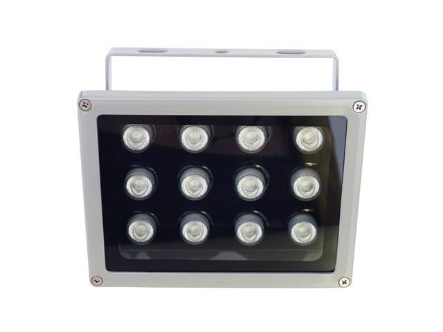 AUTENS IR Illuminator, 850nm 12-Led Wide Angle IP67 Waterproof Night Vision IR Infrared Light for IP Camera CCTV Analogue Security Surveillance.