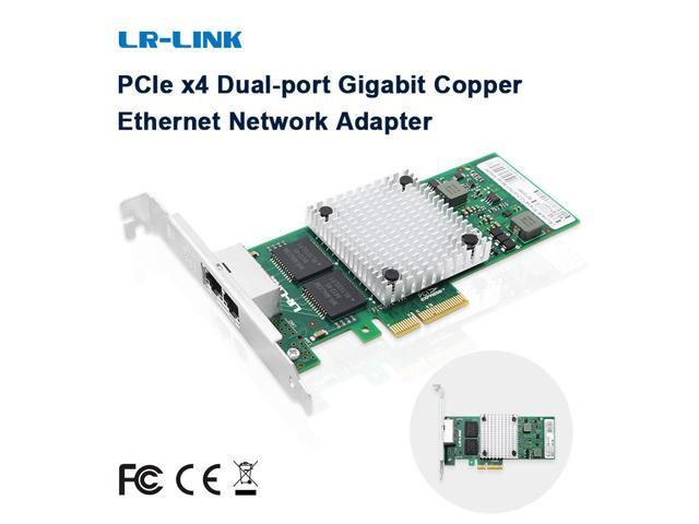 LR-LINK 9712HT PCI Express x4 Dual Copper Port Gigabit Server Adapter (Intel I350AM2 Based)